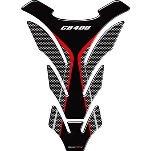 3D Carbon-look Motorcycle Tank Pad Protector Decal Stickers Case for Honda CB400 CB 400