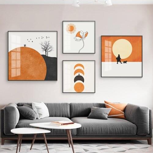 Abstract Geometry Poster Wall Art Nordic Canvas Print Minimalist Art Painting Line Drawing Wall Picture Modern Home Decor