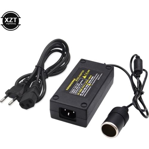 AC Adapter DC 110V 220V to 12V 5A Car Cigarette Lighter Converter Inverter 220V 12V Charger w/ Plug for Air Pump Vacuum Cleaner