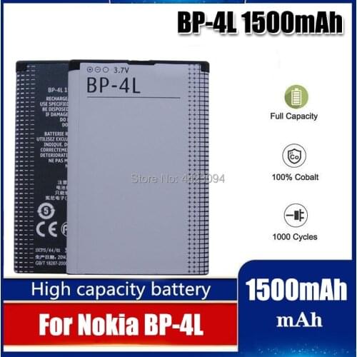 1500mAh BP 4L BP-4L Battery For Nokia N97 E61i E63 E90 E95 E71 6650F N810 E72 E52 E55 E71X E72I E6-00 E73 E95 6760s Battery BP4L