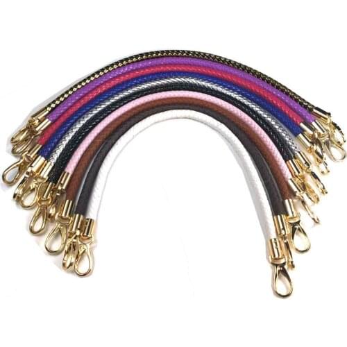 Accessories For Handbags Fashion Woven Rope PU Leather Messenger Single Shoulder Strap Replaceable DIY Bag Accessories 60cm