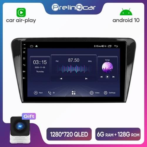 For Skoda Octavia 3 A7 2013-2018 Android 10 Car Radio Stereo Receiver Video Player Multimedia Navigation GPS No 2 Din Dvd
