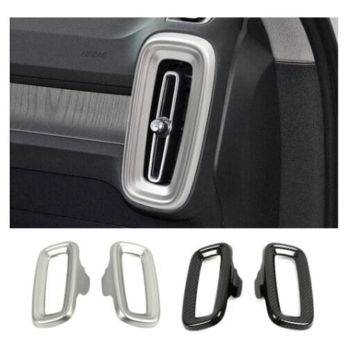 For Volvo XC40 2019-2021 Center Console Side Air Condition AC Outlet Vent Cover Trim Interior Accessories Decoration Sticker
