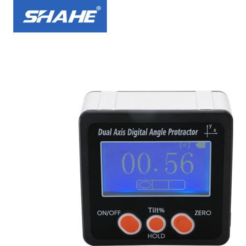 SHAHE Digital Inclinometer Protractor Angle Finder Dual axis Electronic Protractor Angle Gaube Bevel Box With Magnet Inside