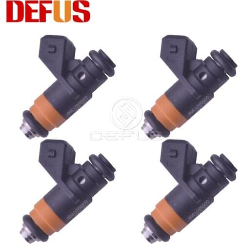 DEFUS 4PCS Fuel Injector H029611 Nozzle Bico For Renault Clio Megane Laguna Scenic Kangoo 1.2L 1.4L 1.6L 16v 06-17 ITGM60