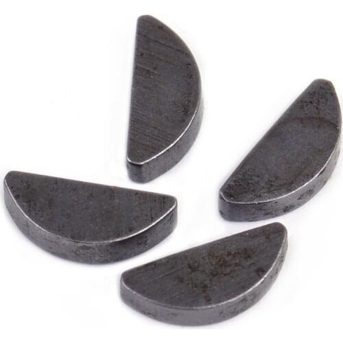 DWCX 4Pcs Grey Iron Woodruff Key Clutch Side of Crank for Motorized Bicycle 49cc 60cc 80cc 2 Stroke Gas Motor Engine