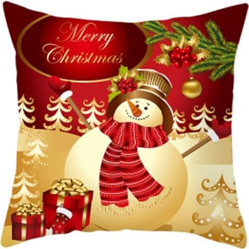 Hot Sale Christmas Square Pillow Case Christmas Style Pattern Pillow Case Christmas Home Party Decorative Childrens Favorite 5z