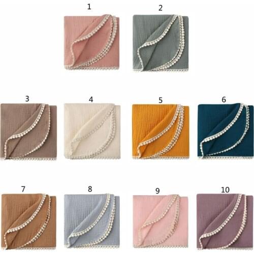 Cotton Baby Blankets Newborn Swaddle Wrap Soft Receiving Blanket Infant Sleeping Quilt Bed Cover Bath Towel Photography Props