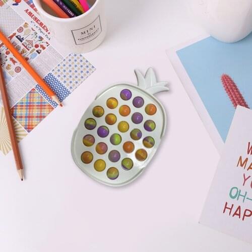 Camouflage Mini Pineapple Push Bubble Keychain Sensory Toy Adults Kids Anti-stress Relaxing Fidget Autism Toys dropshipping#20