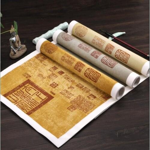 10PC Retro Batik Rice Xuan Paper Calligraphy Lantixv Poetry Calligraphy paper