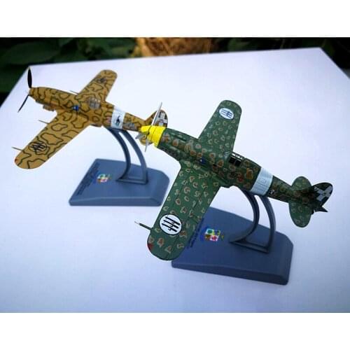 1:100 scale WWII fighter Italia Macchi C.202 Folgore aircraft Metal Diecast collectible model Display