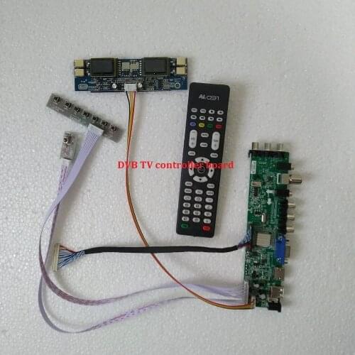 Kit for M216H1-L01 30pin HDMI VGA LCD Panel 15.6" TV Controller board DVB-C DVB-T 1920X1080 4 CCFL Digital USB AV