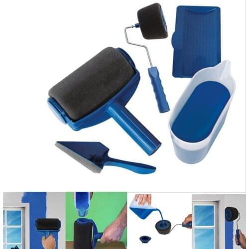 5/6PCS Paint Roller Multifunctional Household Wall Decorative Paint Roller Brush Tool Kit Painting Brushes Paiting Tool Set