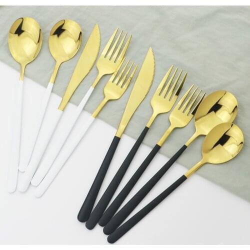 5-piece dessert cutlery set stainless steel cutlery dessert spoon fork cutlery kitchen accessories
