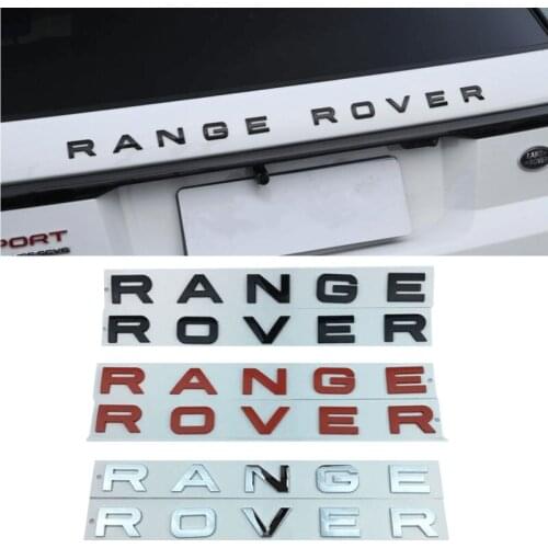 ABS Car Front Hood Cover Sticker for Land Rover Range Rover SV Evoque L322 Vogue Velar L405 Sport Auto Rear Trunk Emblem Styling