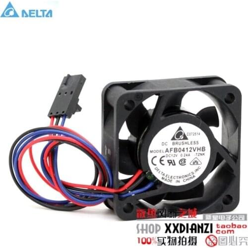 Original for delta AFB0412VHB 4015 4CM 12V 0.24A fan dual ball wind capacity