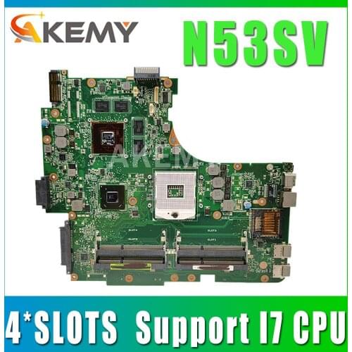 Original for Asus N53S N53SV 4 slots GT540M USB3.0 2.0 N12P-GS-A1 HM65 PGA989 laptop motherboard 100% fully tested