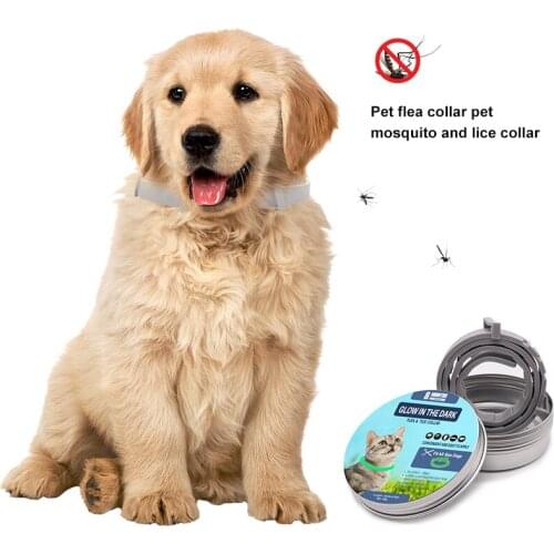 Removes Flea&Tick Collar for Dogs Cats Collar Anti-mosquito Insect Repellent Breakaway Safety LED Flashing Light Band Cat Collar