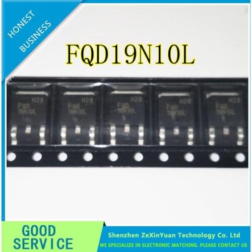 10PCS/LOT FQD19N10L FQD19N10 19N10 15A100V TO-252 PATCH MOS TUBE
