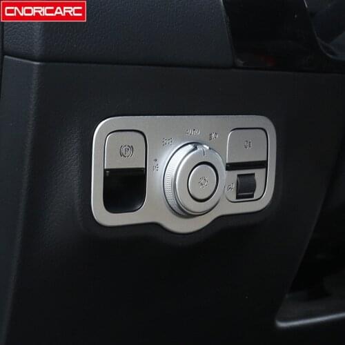 Headlight Control Decals Decoration Cover Trim Interior Accessories For Mercedes Benz W177 W247 A B Class CLA GLA GLB 2019 2020