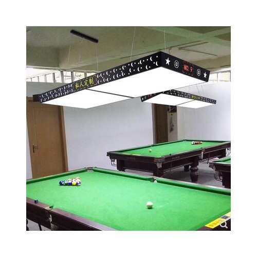 Professional billiard lamp billiard chandelier LED shadowless lamp rectangular creative personality billiard room billiard hall