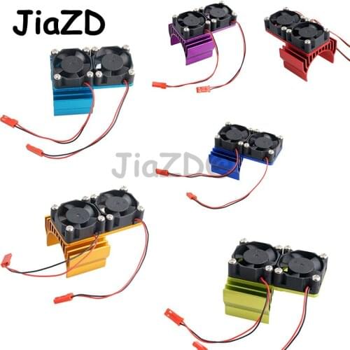 540 Motor Heat Sink Fan Cooling racing 550 Heatsink Electric Dual Proof Cover aluminum Twin 1/10 1:10 RC car