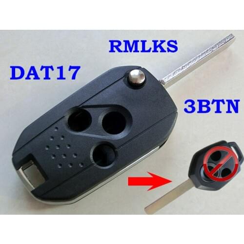RMLKS Folding Flip Remote Key Shell 3 4 Fit For Forester For Outback Replacement Key Cover Blank Uncut Blade