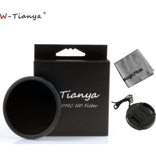 Super Slim Lens Fader ND Filter ND2 to ND400 Multi Coated 52mm 55 58 62 72 77 67mm with Cap Cloth for Canon Nikon