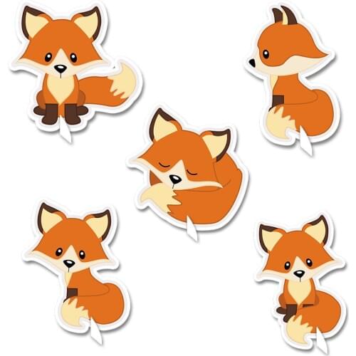 Animal Fox Party Table Centerpiece Woodland Fox Centerpiece Decor Kids Event Birthday Party Decorations Supplies Baby Shower