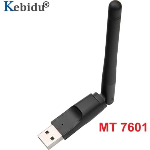 Kebidu Mini Wireless USB WiFi Adapter Network LAN Card MT7601 150Mbps 802.11n/g/b Network LAN Card Wifi Dongle For Set Top Box