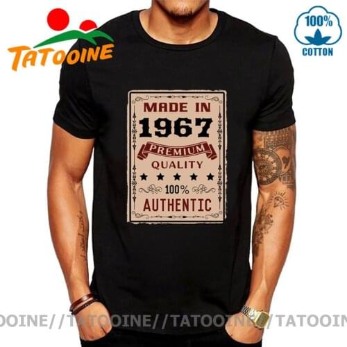 Tatooine Vintage 100% Authentic Made in 1967 T Shirt Premium quality Retro 1967 Birth Year T-shirt Awesome Birthday 60s Clothing