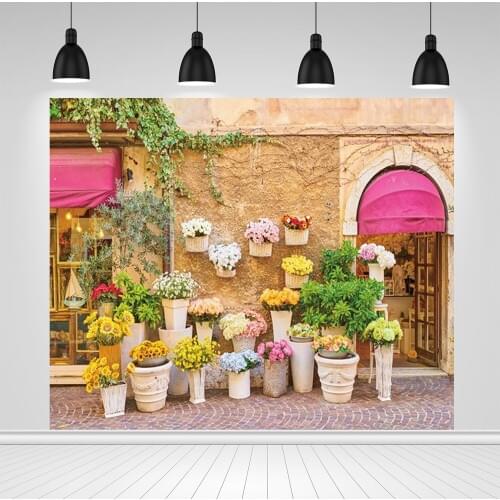 Scopiso Vintage Wall Spring Yard House Wedding Nature Baby Portrait Photography Backdrop Background Photo Shoot Vinyl Photophone