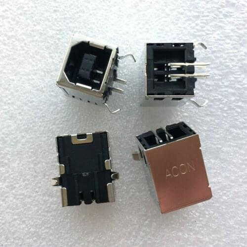 10pcs Printer USB2.0 interface USB-B female square port 90 degree data interface socket
