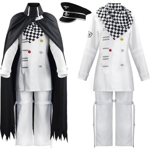 2021 Anime Danganronpa V3 Kokichi Ouma Cosplay Costume Anime Game School Uniform Suit Outfit Clothes Halloween Party Props