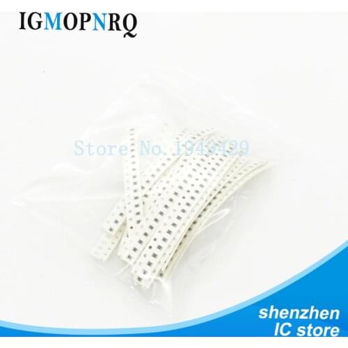 36Value*20pcs =720pcs 1206 SMD Resistor Kit 1/4W 0.25W 5% 1 ohm - 10 Mohm component diy kit 1k 3.3k 5.1k 7.5k 9.1k 10k 100k etc