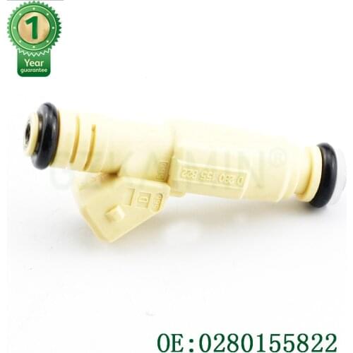 4x Fuel Injector 0280155822 For Chevrolet Vectra Alfa Romeo Fiat GMC Lancia 93290696 60656344