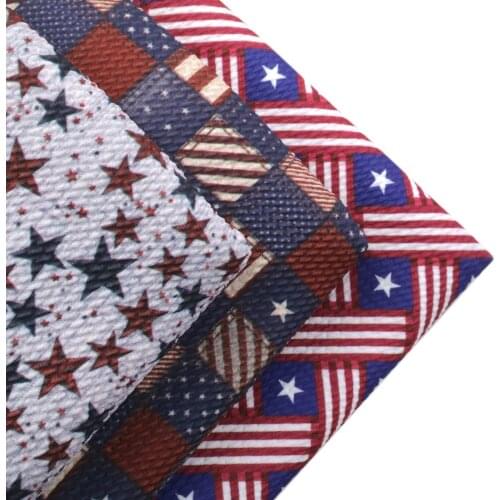 50*145cm July 4th Bullet Twill Bubble Knit Fabric Sewing Quilting Fabrics Quality for Needlework Liverpool Fabric,c10124