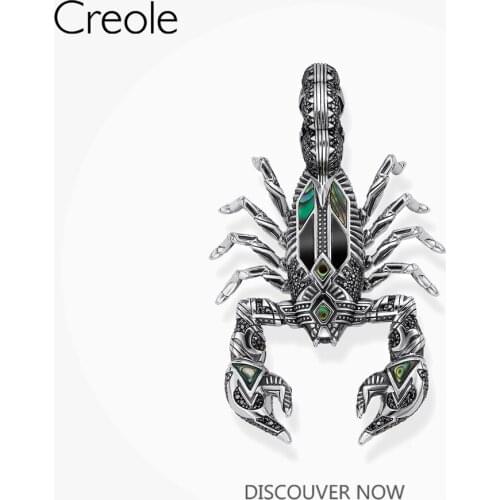 Pendant Scorpion 925 Sterling Silver Fit Necklace 2021 Brand New Fine Jewelry Rebel Street Power Vintage Gift For Women Men