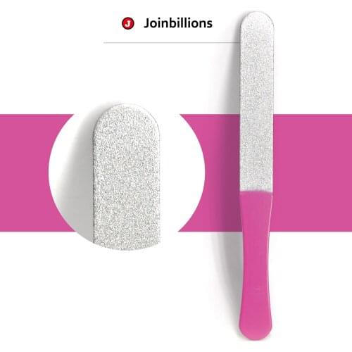 Manicure Tools Stainless Steel Nail Toenail File Double Sided Foot Care Metal Filing Piece with Colorful Coating