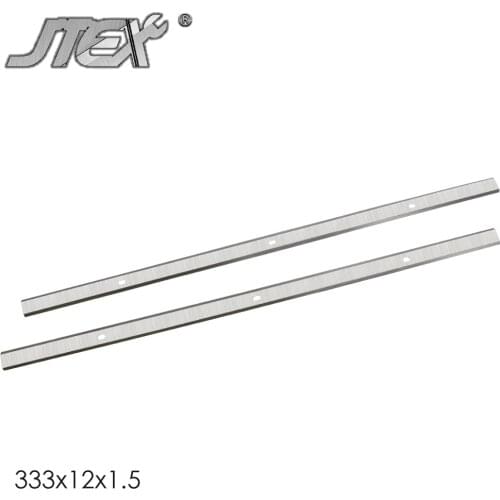 JTEX 333*12*1.5mm HSS Thickness Planer Blades 13" Cutting Tools for Delta 22-580 22-590 TP300 Metabo DH330 WEN 6552-043 2PCS