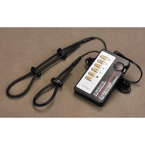 Electric Shock Kits Electro Penis Rings Massage Stimulate Cock Rings With Double Output Power Therapy Box Medical Sex Toys