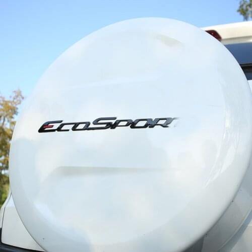 My Good Car ABS Chrome 3D Stereoscopic Alphabet Stickers for FROD Ecosport 2013 2014 2015 2016 Part Accessories