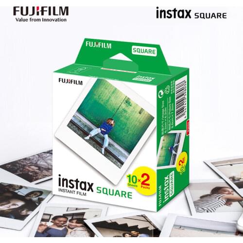 Original Fujifilm Instax Square Instant white edge Film color film for Fuji SQ10 SQ6 SQ1 SQ20 SP3 Hybrid format Cameras