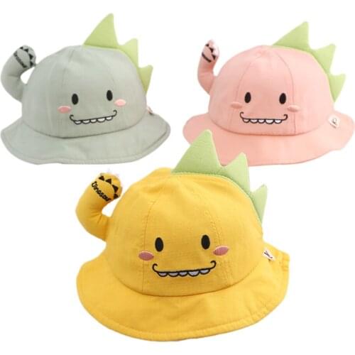 2020 New Hot Fashion Baby Boys Girls Bucket Hat Novelty Animal Designed Wide Brim UV Protection Cute Beach Hat шапка детская