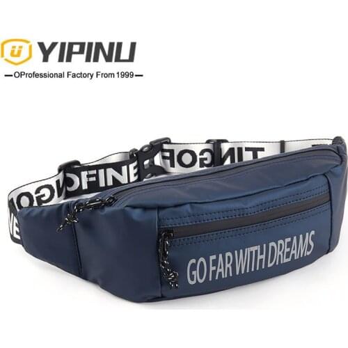 Outdoor Sport Letters Waist Packs Unisex Waterproof Crossbody Bags Large Capacity Phone Case Messenger Bag Storage Chest Bags
