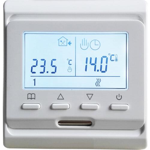 M6 220V LCD 16A Weekly Programmable Electric Digital Floor Heating Room Air Thermostat Warm Floor Controller( 1PC)