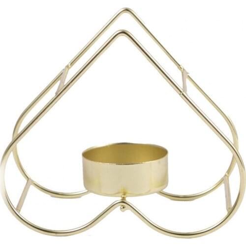 Candle Holder Romantic Double Love Shape Decoration Creative Nordic Love Candlestick for Valentines Day Candle Holders