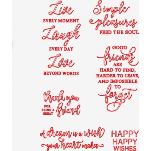 Happy Transparent Clear Silicone Stamp/Seal for DIY scrapbooking/photo album Decorative clear stamp sheets FXL054