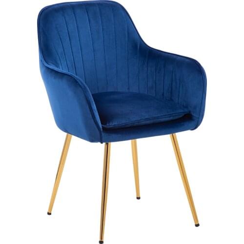 Nordic Furniture Dining Chair Gold/Black Metal Iron High Luxury Sofa Chair Designer Wrought Iron Home Study Bedroom Chair