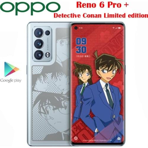 Official Original OPPO Reno 6 Pro + Plus Cell Phone Snapdragon870 6.55inch 64MP 4500Mah 65W NFC Detective Conan Limited Edition
